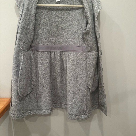 Patagonia Women's Gray Pea Coat Long Coat Neutral Classy Layer Cozy Sz S - Picture 11 of 11